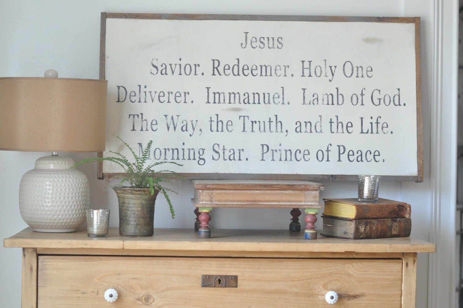 Names of Jesus Sign PRINCE OF PEACE (customizable)