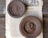 Pair of Antique Cast Iron Weights