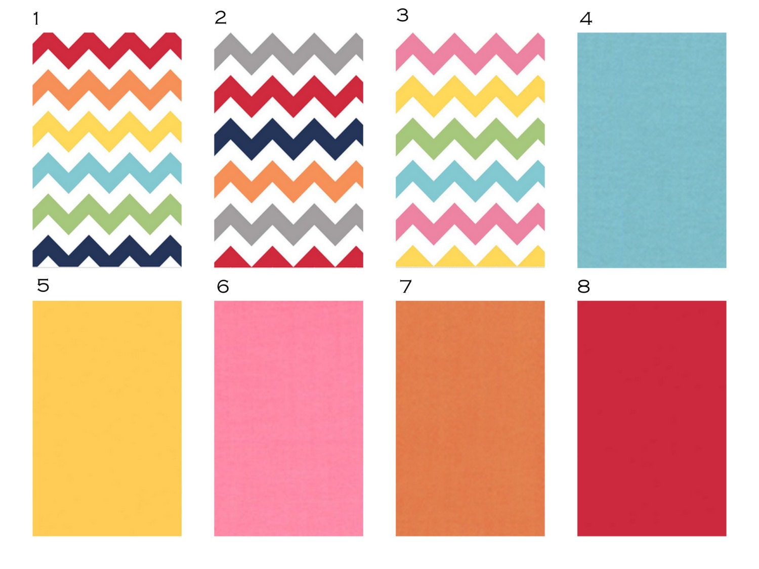 Toddler bedding set in chevron