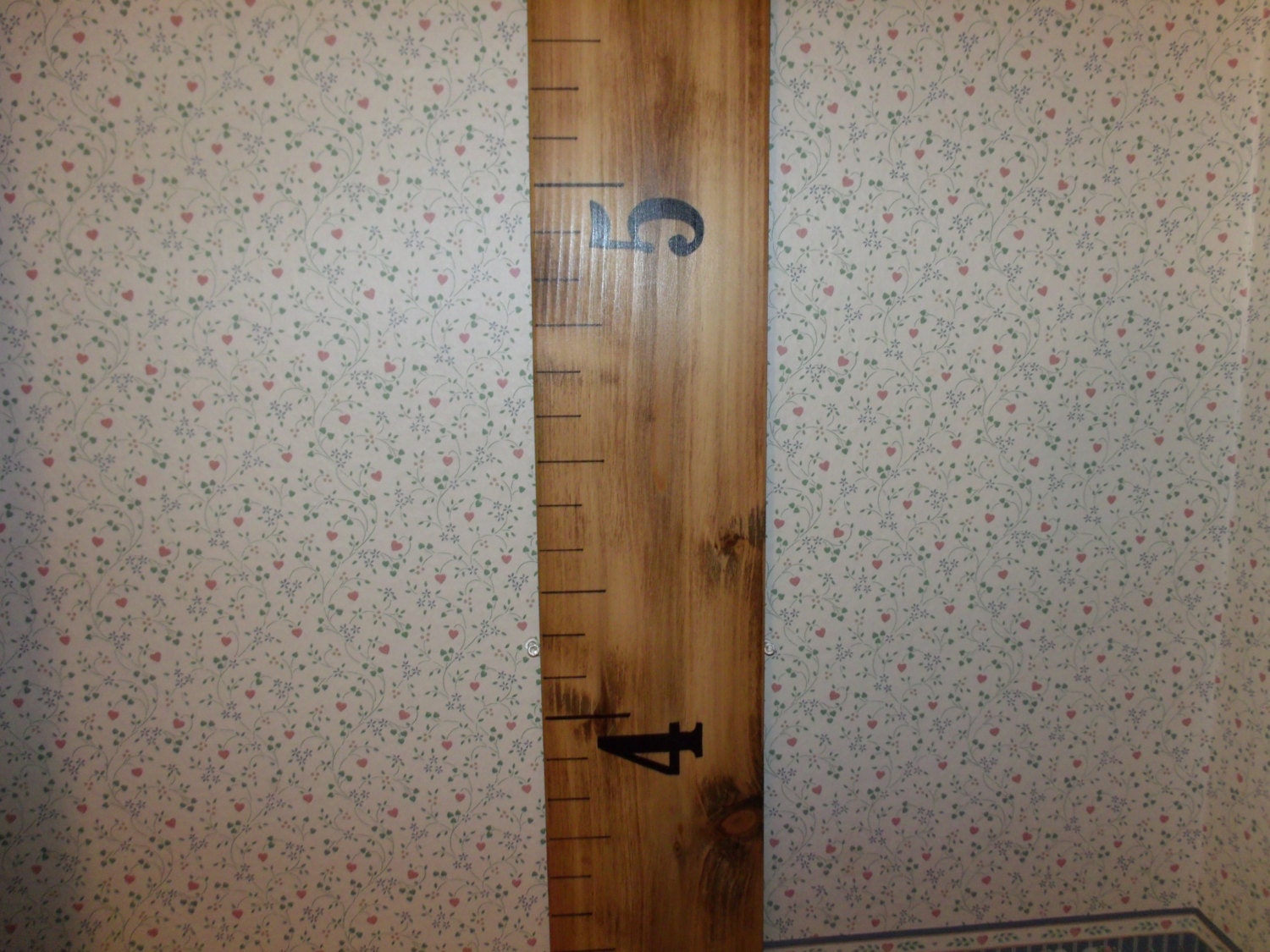 Giant Wooden Ruler Growth Chart for Kids & Children