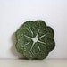 Vintage Cabbage Saucer Portuguese Pottery Green