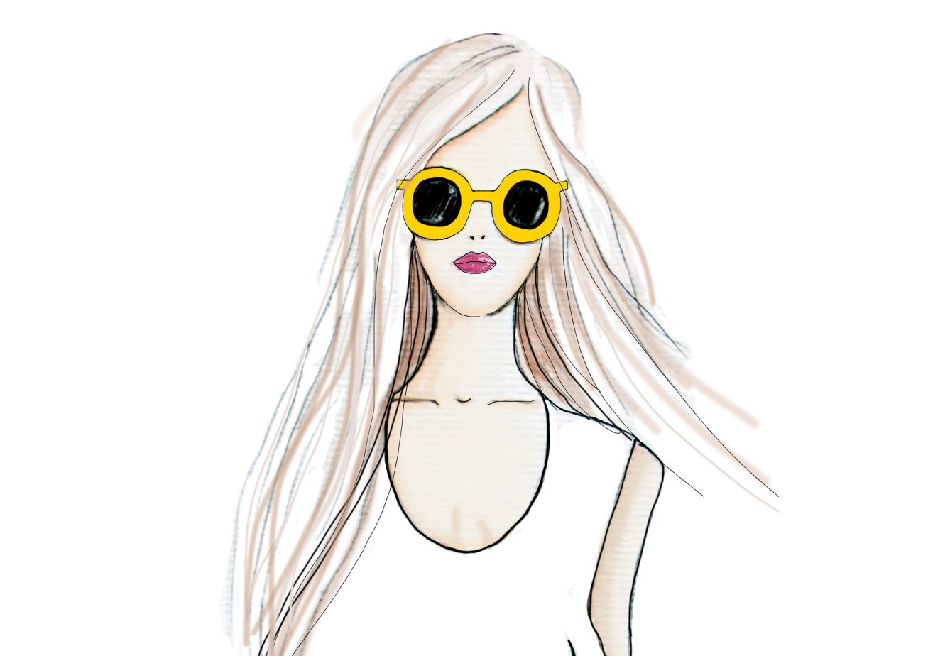 Fine Art Print of Fashion Illustration from Original Watercolor Painting