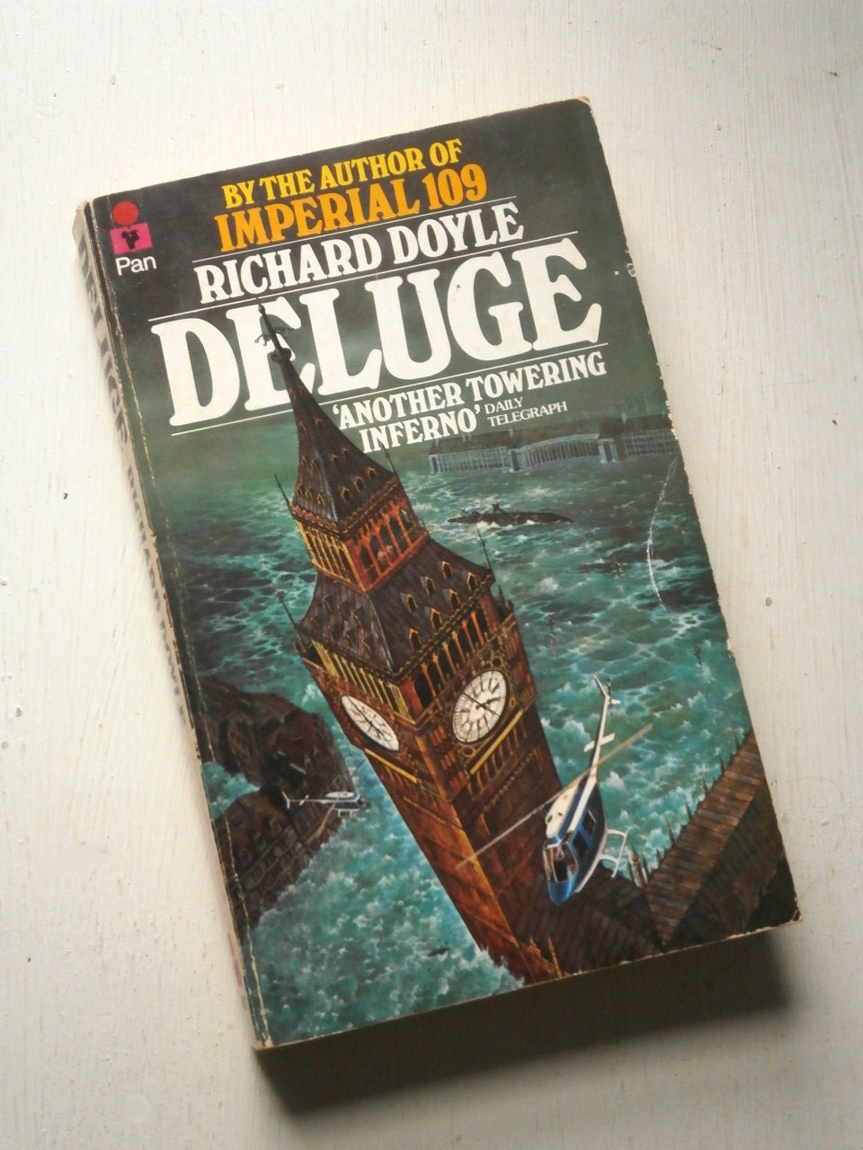 Vintage book Deluge by Richard Doyle disaster novel