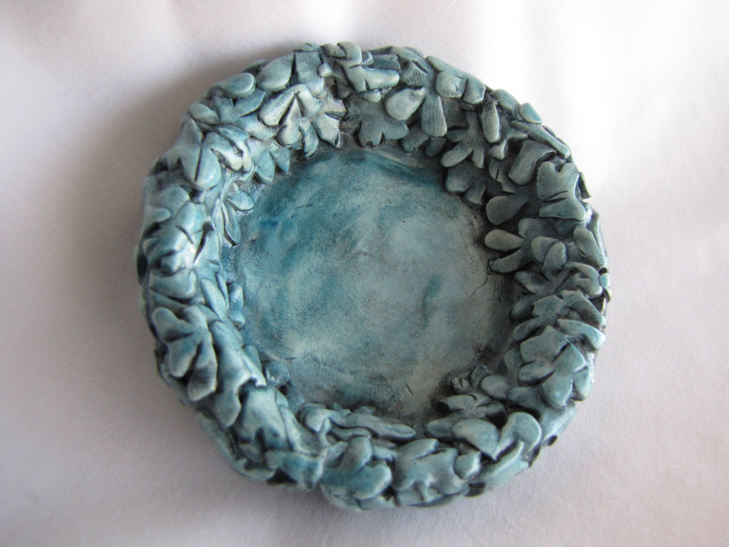 Light Blue Ring dish trinket dish
