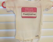 Hello My Name is Personalized Iron On Transfer JPG Il_170x135