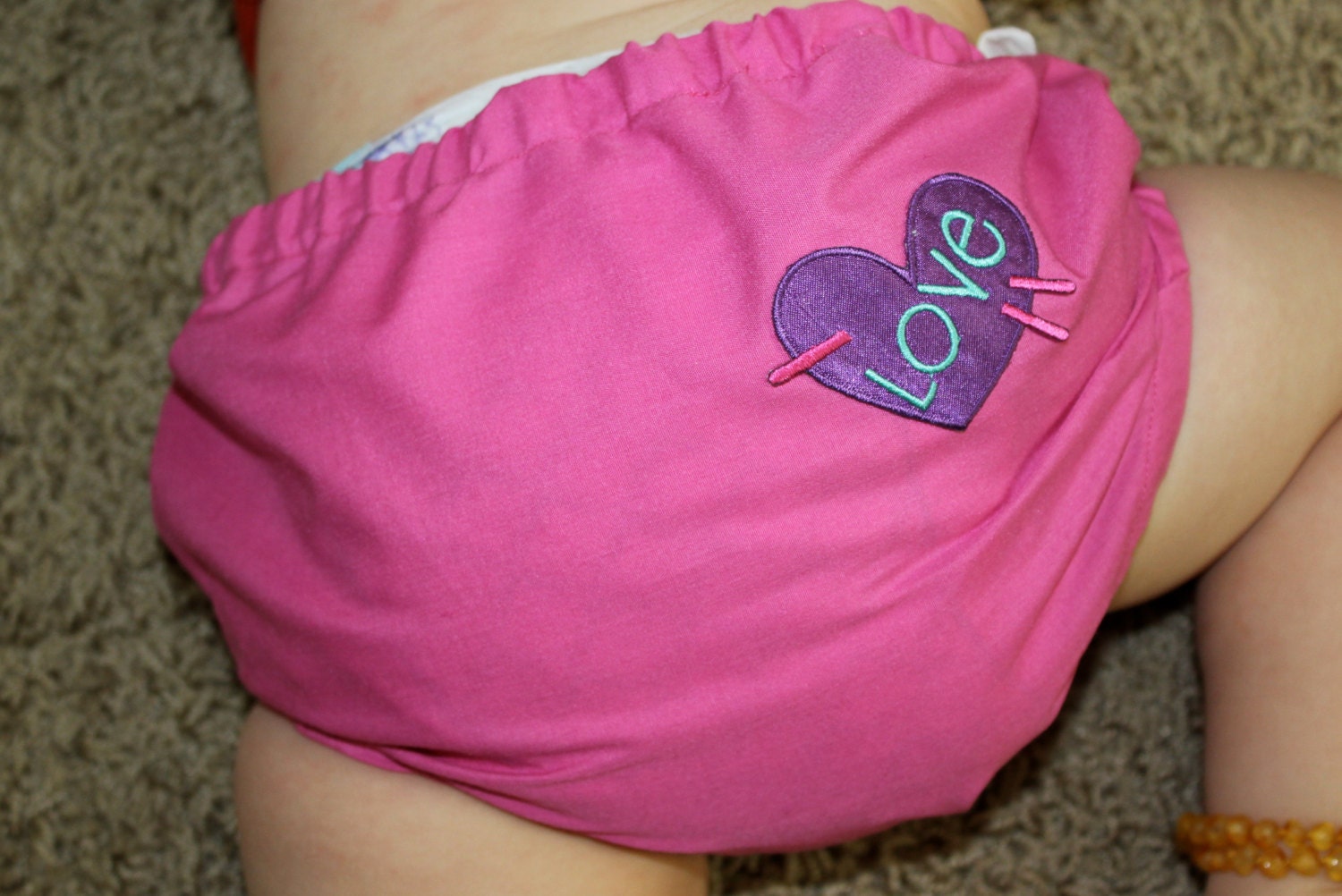 Heart with Love Diaper Cover and Bloomers