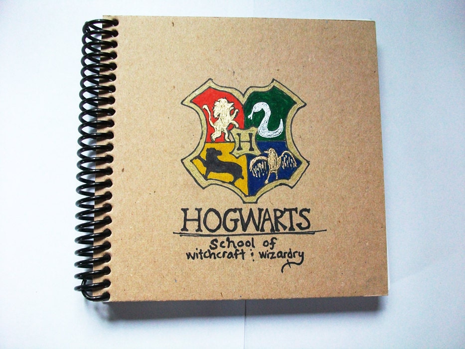 Hogwarts Crest Custom Blank Notebook
