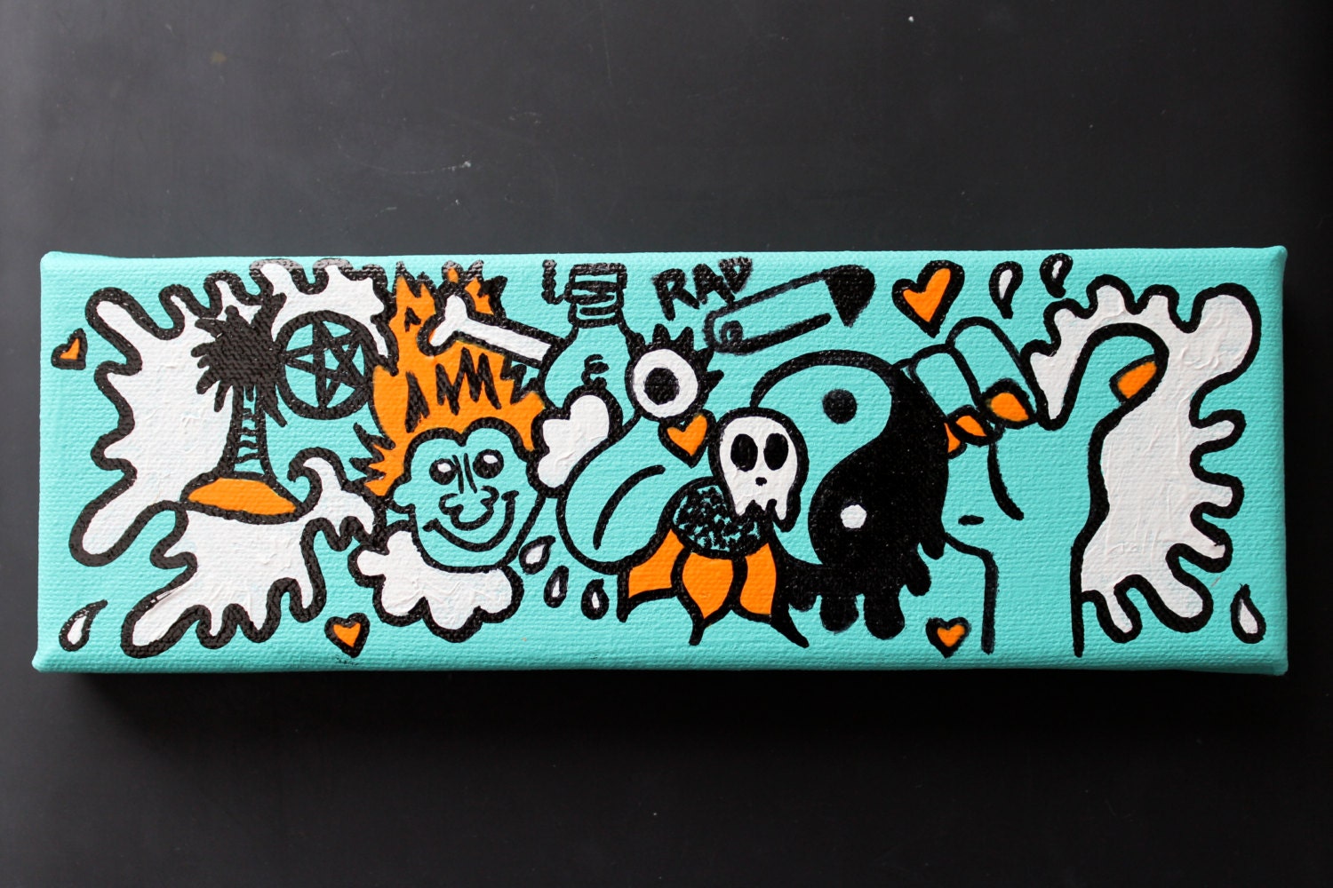 90's Pop Art Painting on Canvas