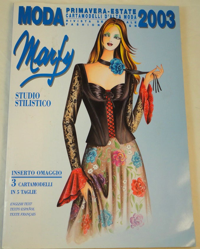 Moda Marfy Pattern Magazine Spring Summer 2003 with pattern sheet included OOP