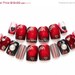 SALE A Romantic Gothic Valentine Set of Fake Nails 3D