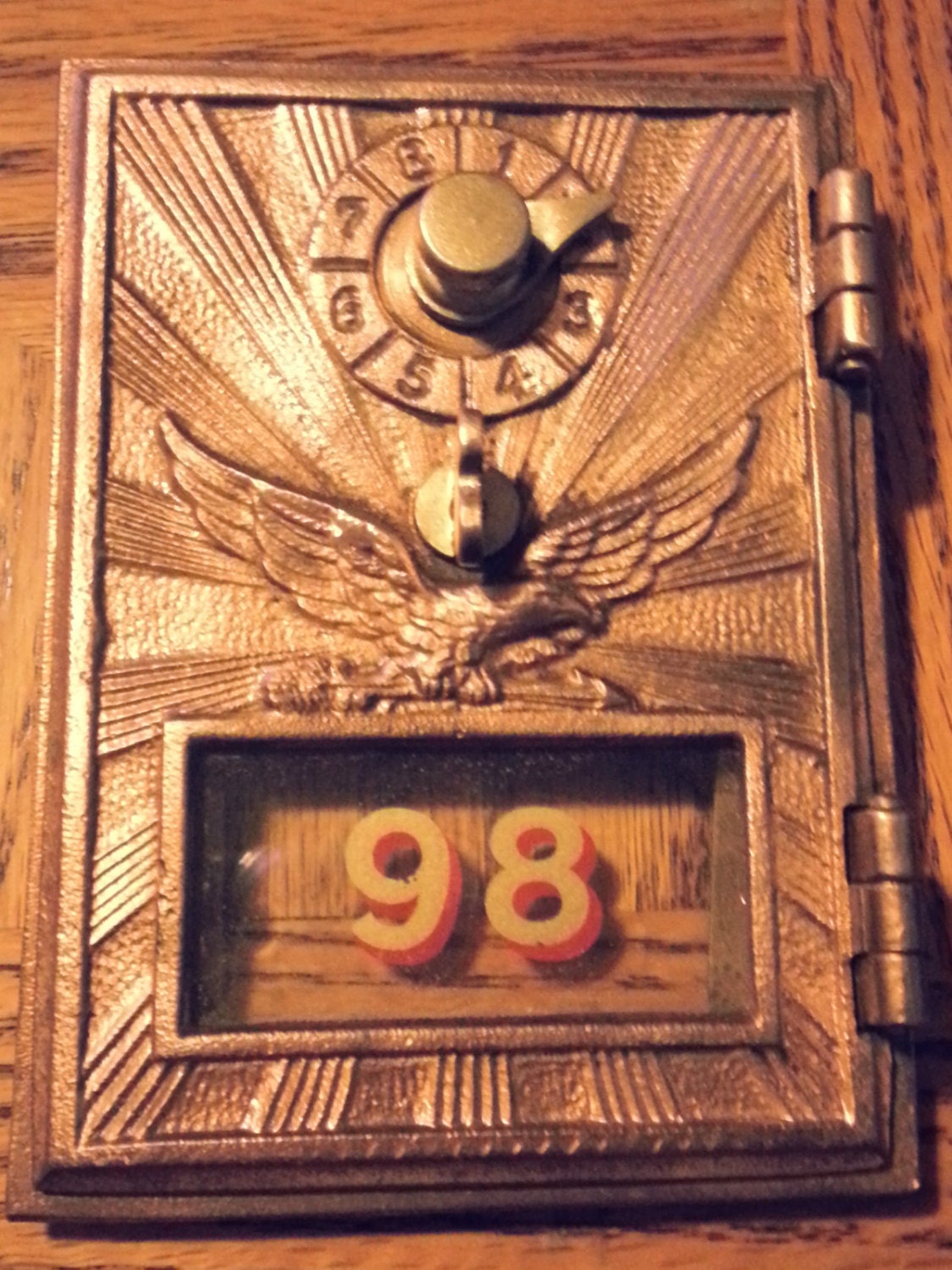 Antique Post Office Box Door Size no1 Flying Eagle Style 1920s Cardiff, MD U.S