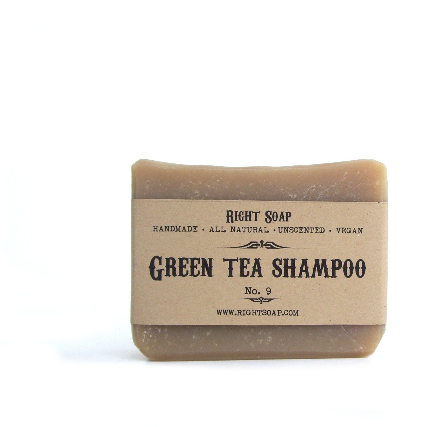Green Tea Shampoo - All Natural soap, Unscented Soap, Vegan Soap