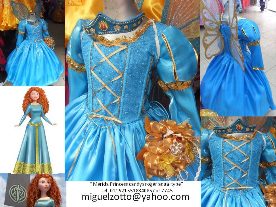 Merida Brave princess costume Irish Valiente Rebelle Disney gold blue aqua party pageant bridesmaid medieval  bridal graduation bride dress