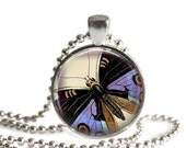 Pretty Butterfly Glass Pendant