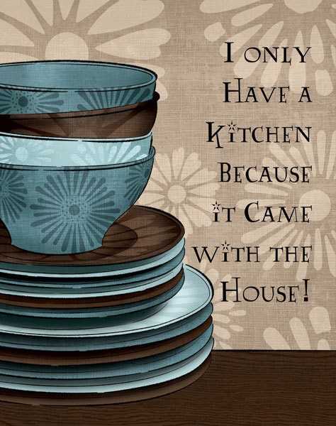 I Only Have a Kitchen Because it Came with the House - 11x14 Fine Art Print