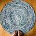 Blues and Greens Circle Rag Rug