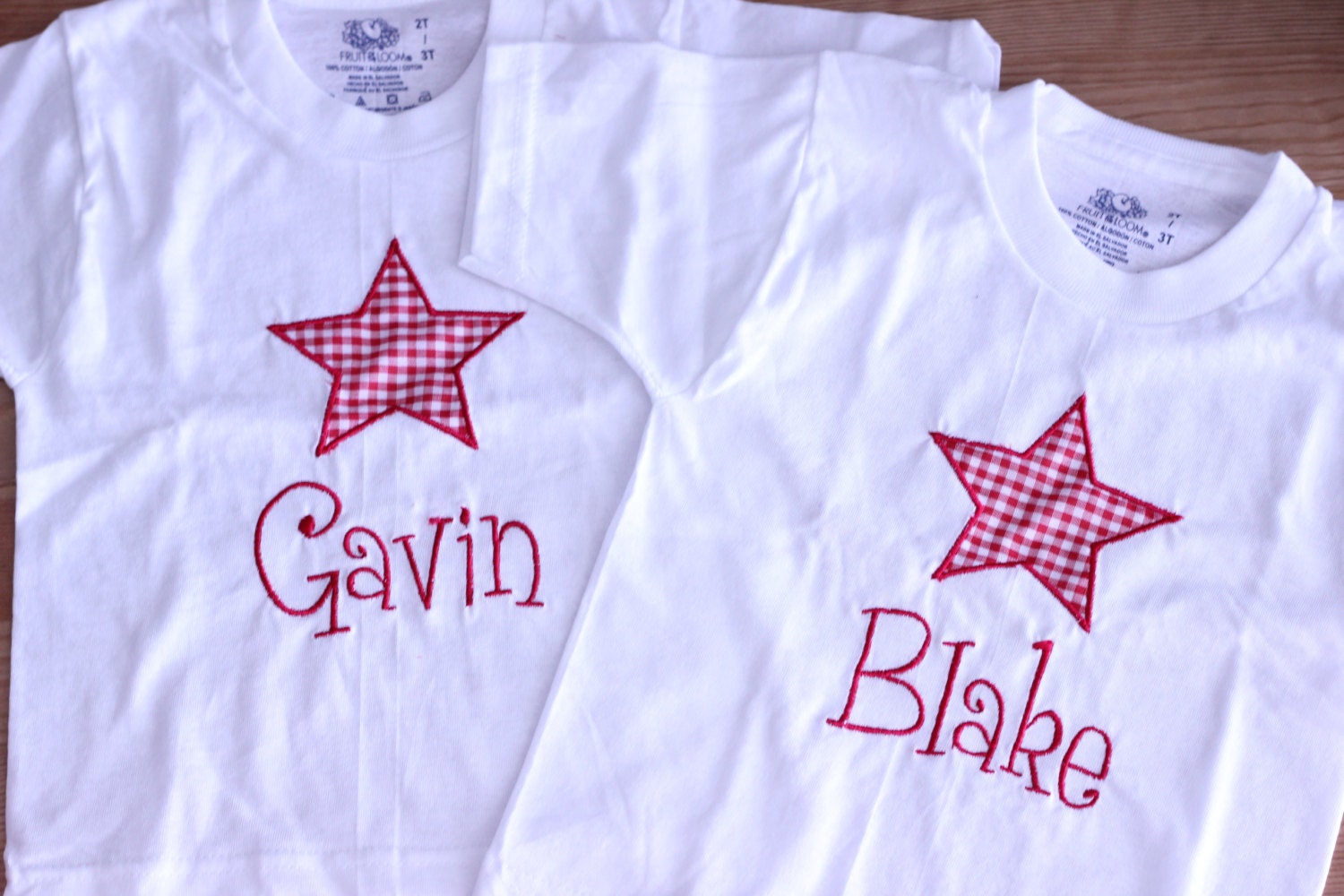 Patriotic applique star onesie or shirt