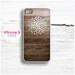 iPhone 5 case Wood and Hand drawn Floral Illustration T70
