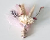 Pretty In Pink - Mens boutonniere/buttonhole