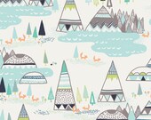Indian Summer Art Gallery Collection - Sarah Watson - Woodland Pine - Half Yard