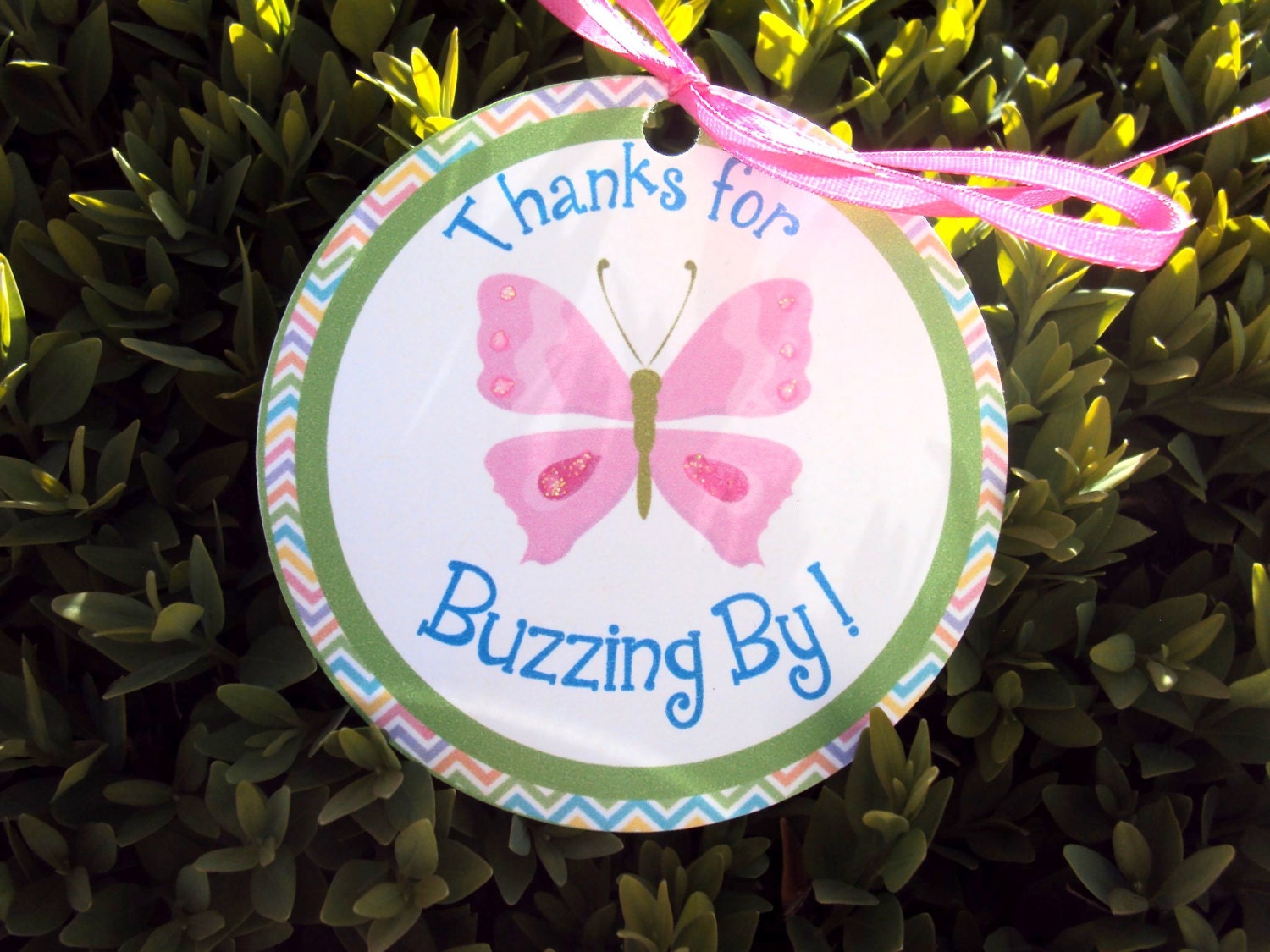 Butterfly Favor Tag, Garden Party Favor Tag, Garden Party