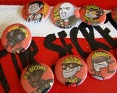 TF2 RED or BLU Team Button Set of 9