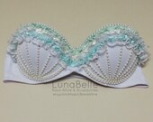 Kawaii Mermaid Rave Bra // Lace // Pearls