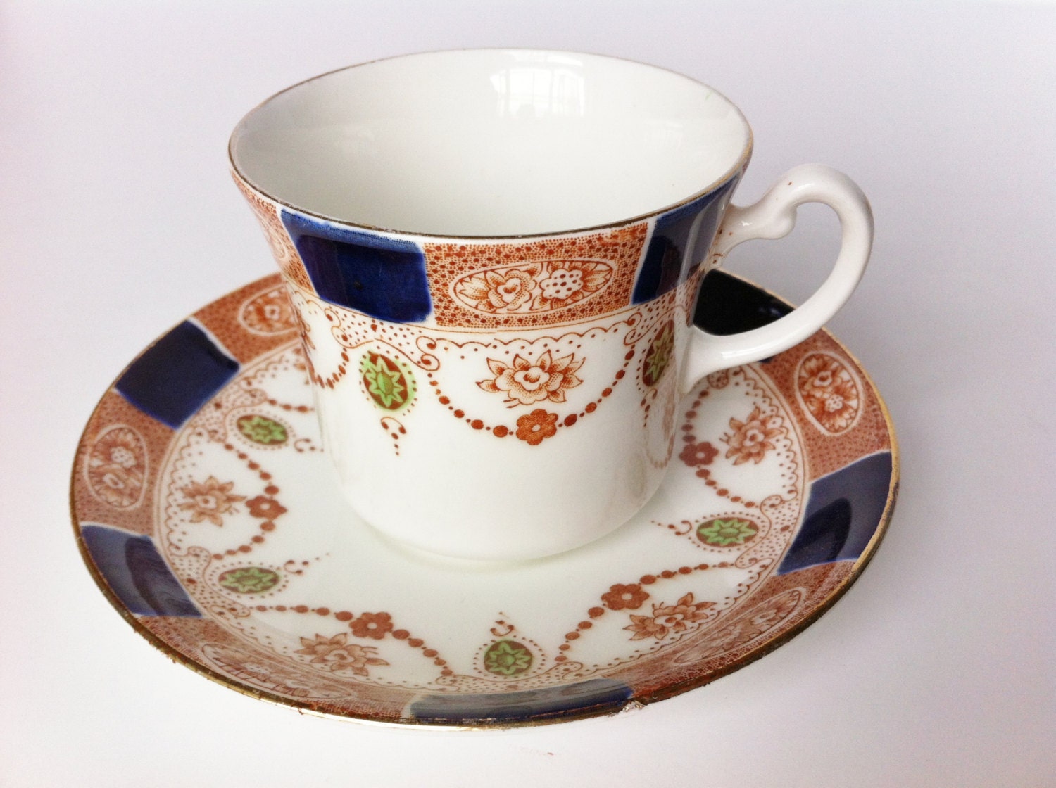 Vintage tea cup and saucer by Colclough China made in England fine bone china