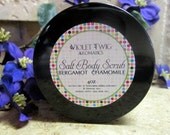 Salt Scrub - Body Scrub - Salt Body Scrub - Natural and Organic - Exfoliating Salt Scrub - Bath and Beauty -  Women - Men - Scrub -  4oz