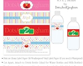 Elmo Printable Water Bottle Label Drink Wrap by DotsAndGingham - Elmo Sesame Street Water Wrap