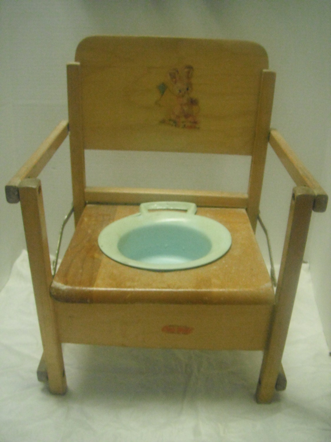 Vintage potty chair or Back in the days when they by yonderyears