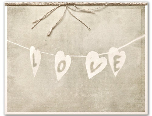 Photo Greeting Card, Blank, Love, Photography, Inspiring Art, Paper Handmade, Linen String, Paper Goods, Stationery
