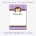 Purple Stripes and Monkey Baby Shower Invitations DIY Printable