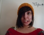 Burnt Orange Ribbed Beanie