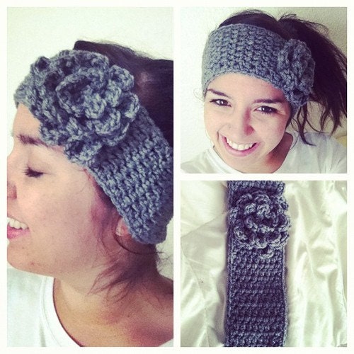 MADE TO ORDER Flower Ear Warmer