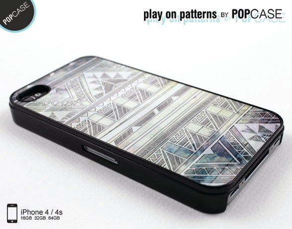 iPhone 4s case iPhone 4 case iPhone 4s cover iPhone 4 cover iPhone 4s skin iPhone 4 skin stylish aztec design geometric