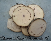 5 qty 5" to 6" wood slices, rustic wedding centerpieces, large wood slices, rustic wedding supplies, wood slices for weddings,