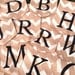 Chevron Burlap Garden Flag with Monogram and Chevron Pattern