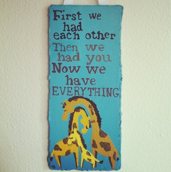 Cute Nursery Quote Custom Painted Wall Decor