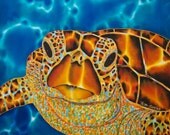Amitie Marigot Bay - Original  20" x 16" silk painting by Jean-Baptiste from a series of 150 originals