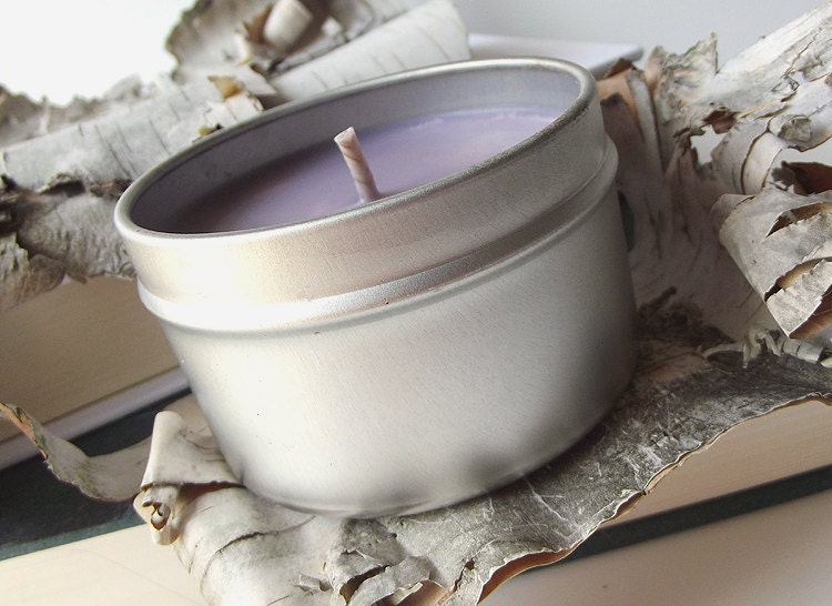 Relaxation Soy Candle - Lavender Soy Candle -- 6 ounce Tin