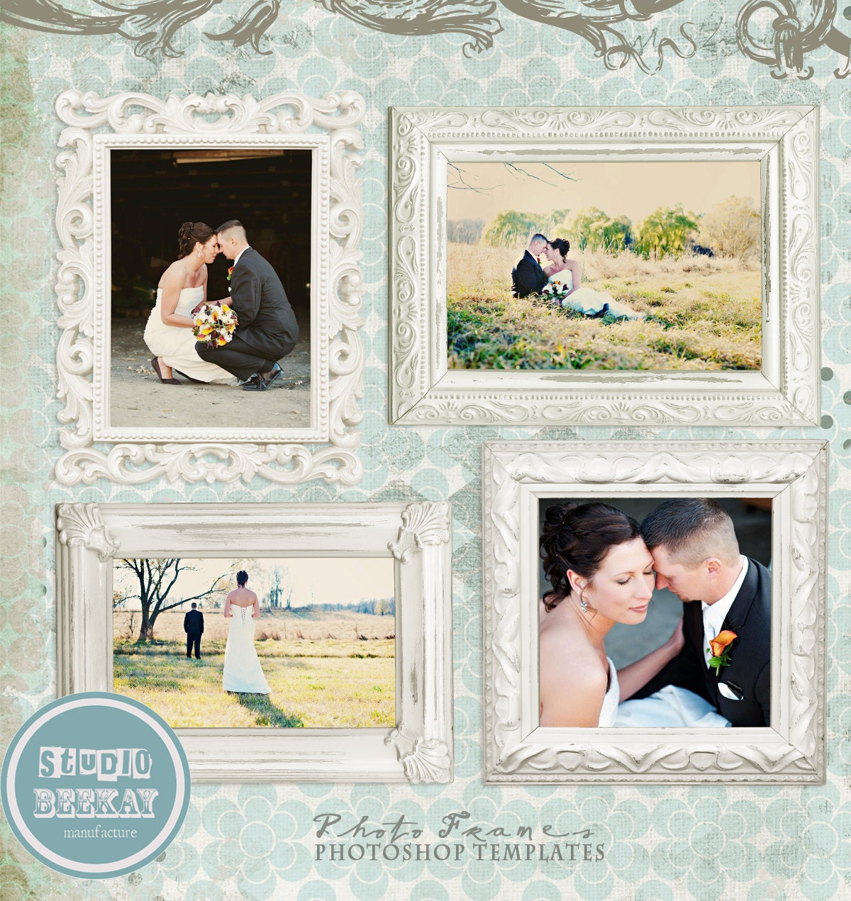 Digital Frames - photoshop template psd vol.3