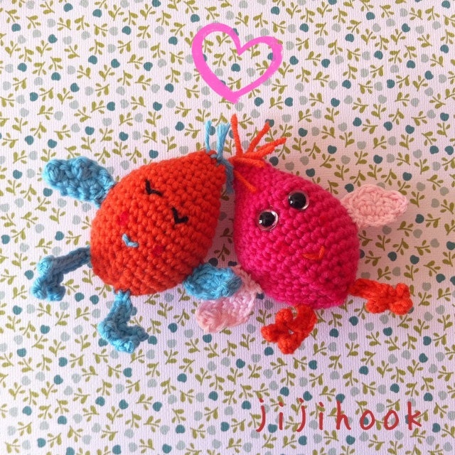 Crochet Birds in Love