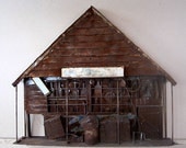 Vintage Rusted Metal Folk Art Sculpture