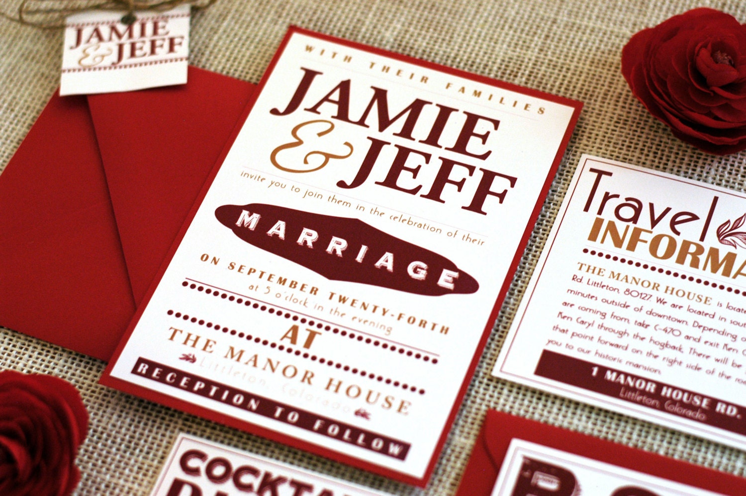 Rustic Wedding Invitation - Fun Vintage