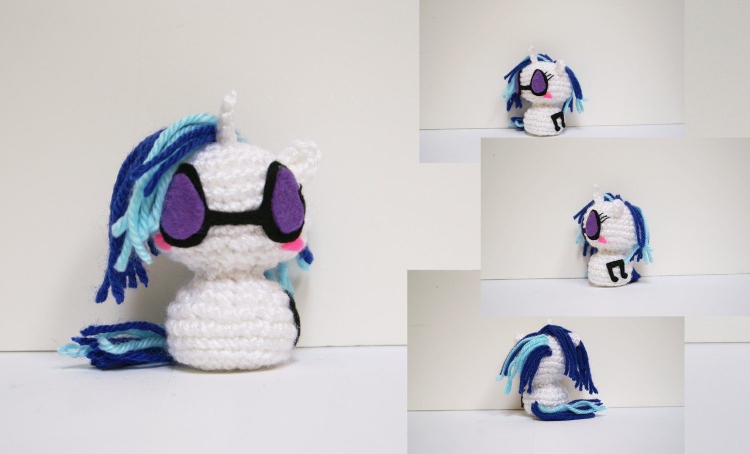 Crochet DJ Pon-3 My Little Pony Amigurumi Toy