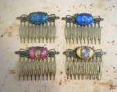 Harry Potter Hogwarts House Crests Vintage Cameo Hair Combs (4 to choose from)