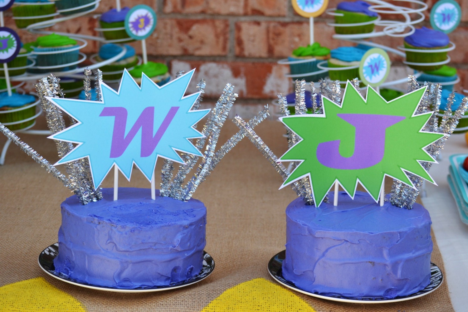 Super Boy Cake Topper / Super Hero Party / Super Boy Birthday Decorations