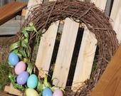 Upcycled Easter Egg Wreath