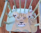 Pale Green Lion Cub Rocking Chair